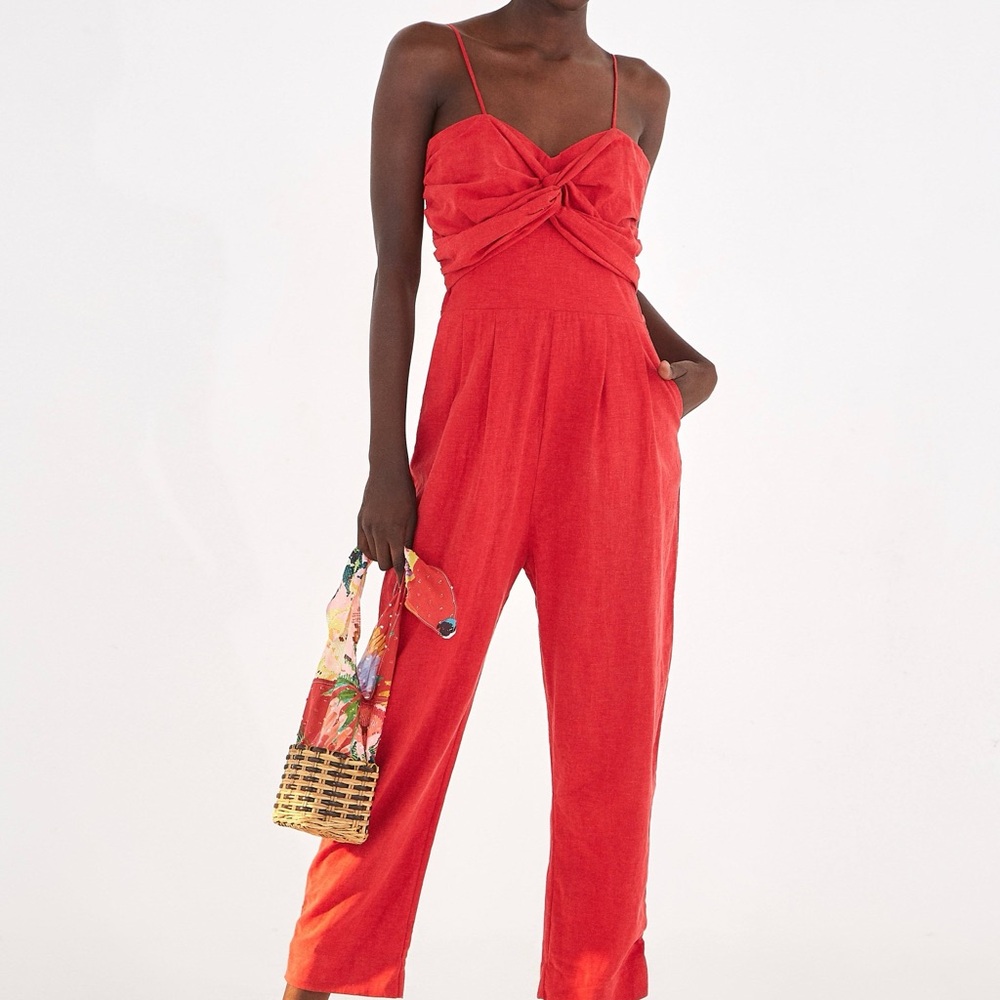 FARM Rio Red Jumpsuit XS